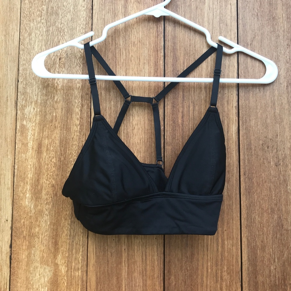 Roxy - black racer-back swim top - Great Condition